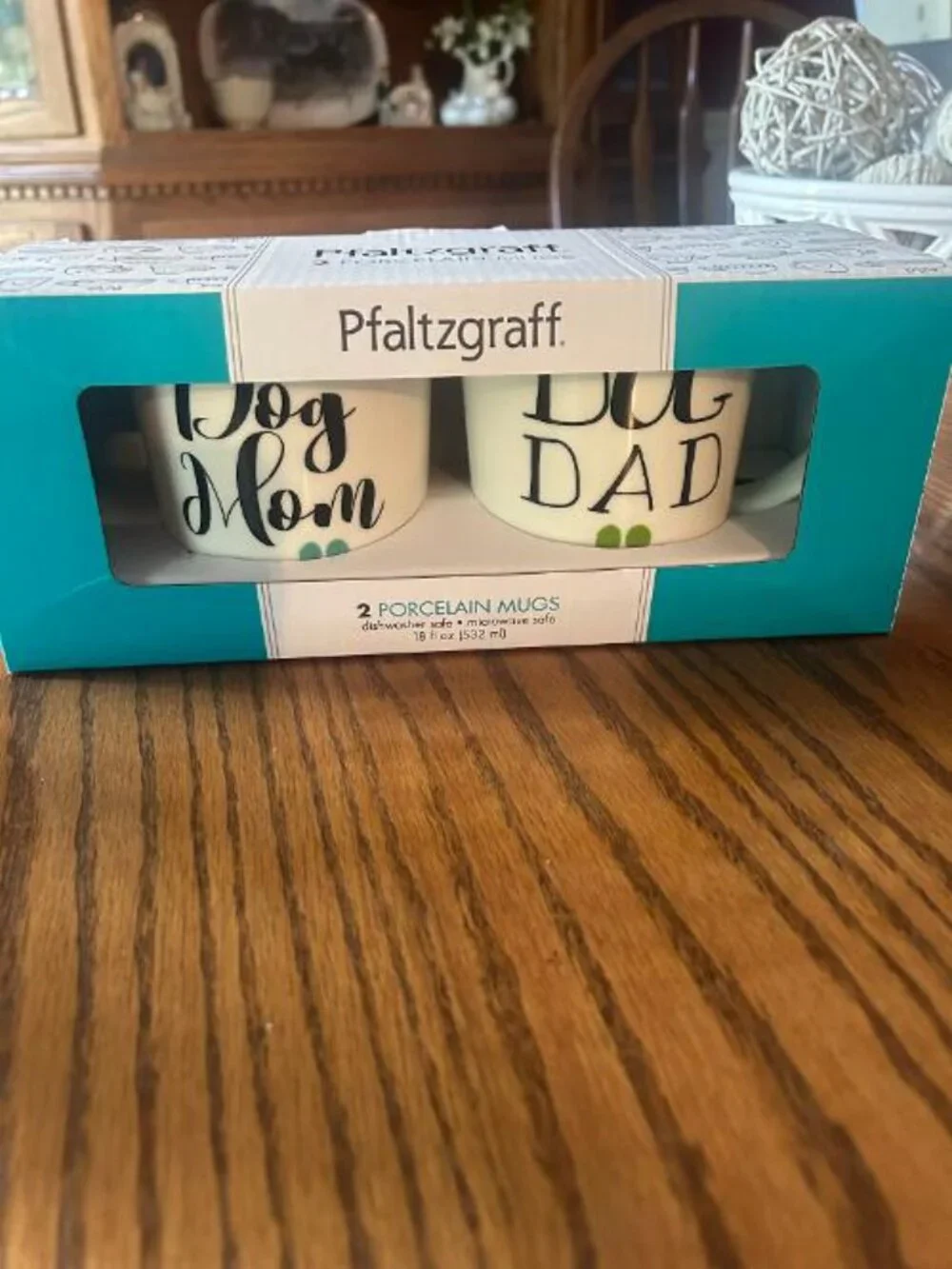 Pfaltzgraff Dog Mom Dog Dad Mugs Set